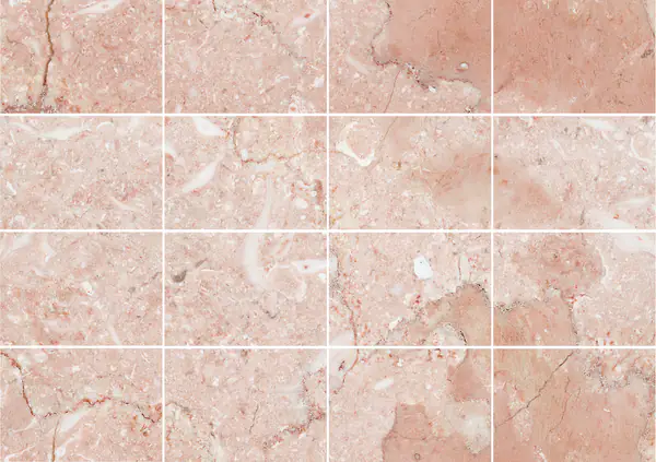 رخام تركي من نوع روزا تي لايت مطابقة كتاب مزدوج مفتوح