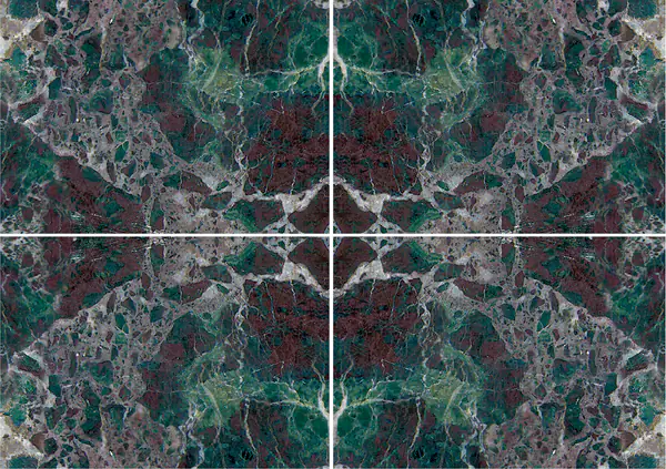 رخام روسو أنتيكو دي إيطاليا الإيطالي عروق غير متطابقة