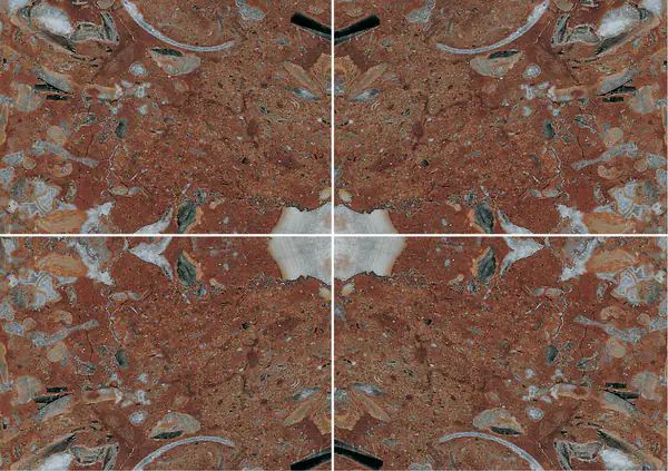 رخام روسو بلباو الإسباني عروق متتابعة