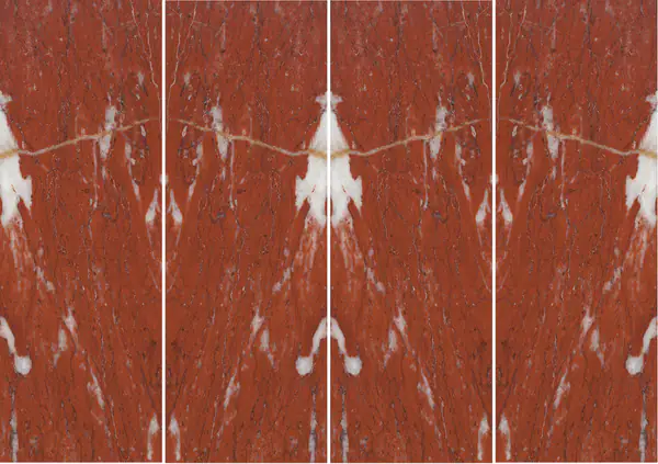 رخام فرنسي أحمر قرمزي غير مطابق