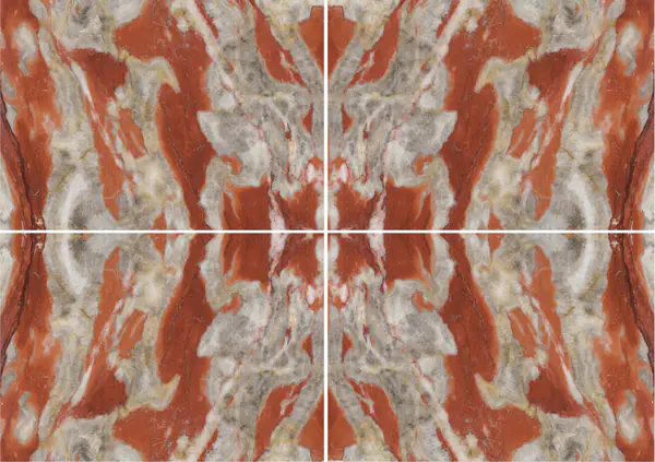 رخام روسو فرنسا شبه كلاسيكي الفرنسي عروق غير متطابقة