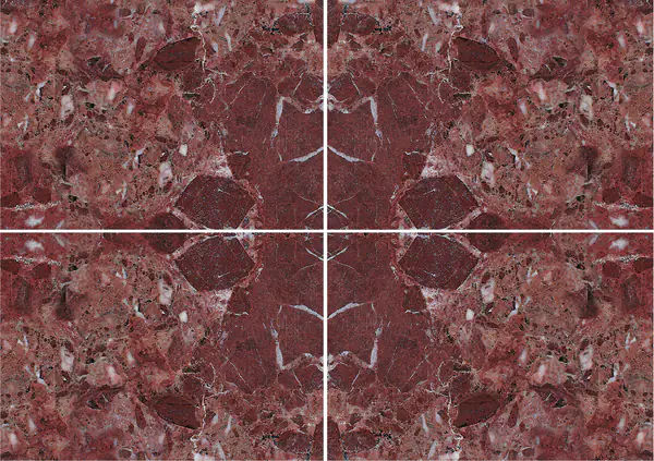 رخام روسو ليبانتو التركي عروق غير متطابقة