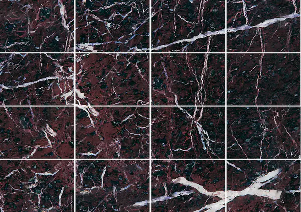 رخام روسو ليفانتو سكورو الإيطالي مطابقة ربع كتاب