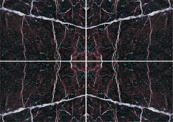 رخام روسو ليفانتو سكورو الإيطالي عروق غير متطابقة