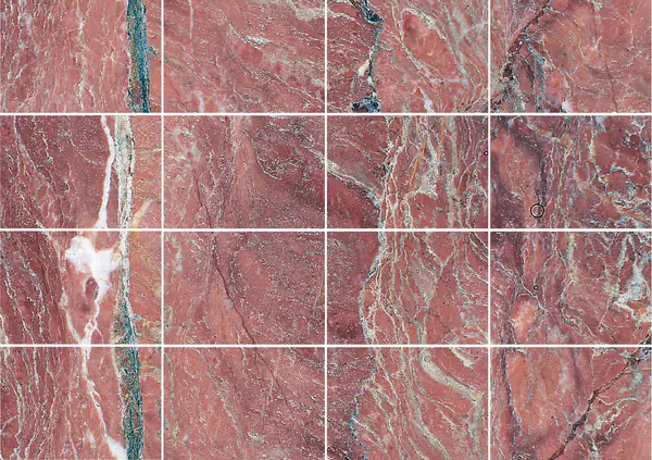 رخام إيطالي روسو روبينو مطابقة كتاب مزدوج مفتوح