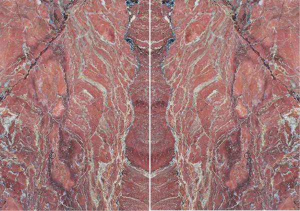 رخام إيطالي روسو روبينو مطابقة ربع كتاب