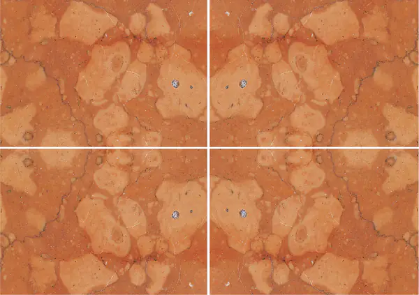 رخام روسو فيرونا الإيطالي عروق غير متطابقة