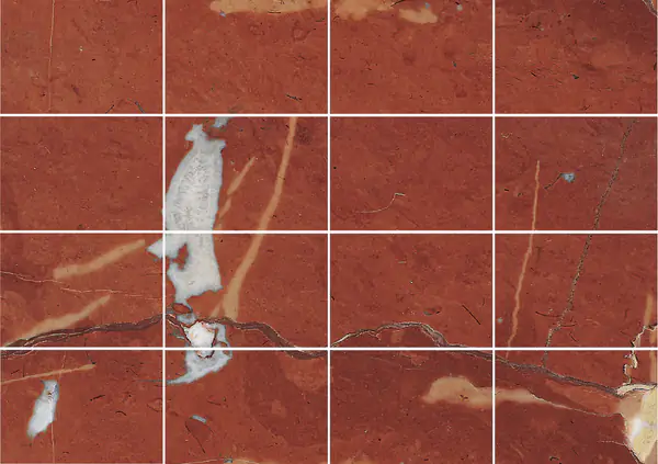 رخام فرنسي عتيق باللون الأحمر مطابقة كتاب مزدوج مفتوح