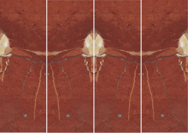 رخام فرنسي عتيق باللون الأحمر غير مطابق