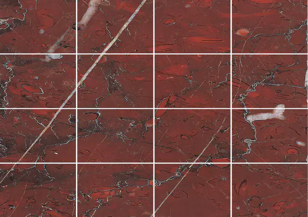 رخام فرنسي روج غريوت مطابقة ربع كتاب