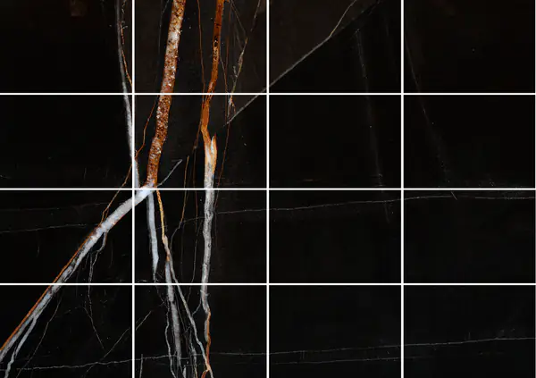 رخام الصحراء السوداء التونسي مطابقة ربع كتاب