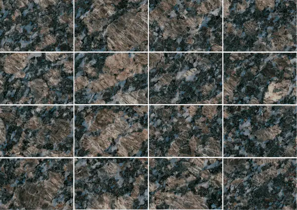 جرانيت هندي أزرق ياقوتي مطابقة كتاب مفتوح