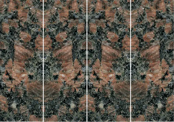 جرانيت هندي بني ياقوتي غير مطابق