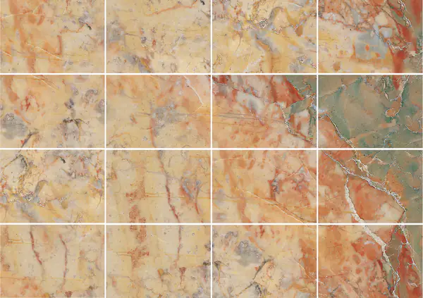 رخام سارانكولين الفرنسي مطابقة كتاب مزدوج مفتوح