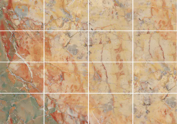 رخام سارانكولين الفرنسي مطابقة ربع كتاب