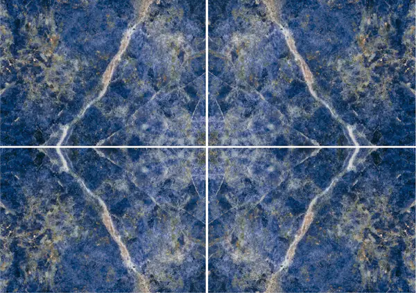 رخام بوليفي أزرق سودالايت عروق غير متطابقة