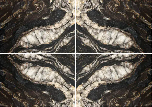 جرانيت برازيلي ذهبي تيتانيوم عروق متتابعة