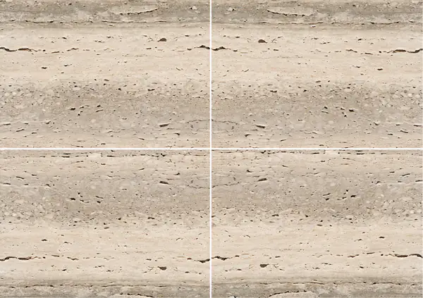 ترافرتينو فضي بني ترافرتين إيطالي عروق متتابعة