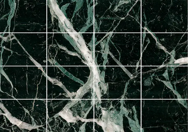 رخام إيطالي فيردي أكسيليو مطابقة ربع كتاب