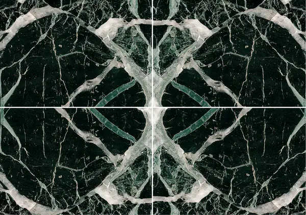 رخام إيطالي فيردي أكسيليو عروق متتابعة