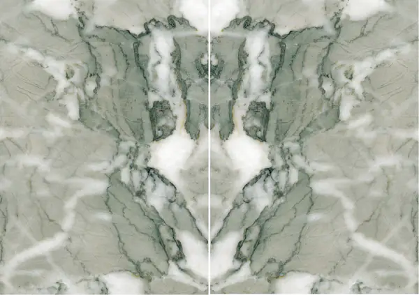 رخام فيردي أنتيغوا الإيراني مطابقة ربع كتاب