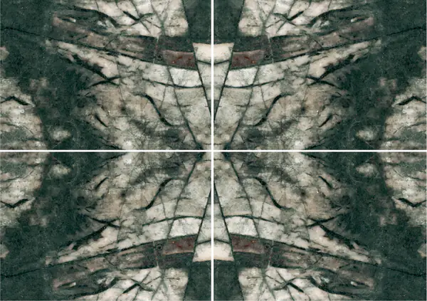 رخام فيردي شين المغربي عروق غير متطابقة