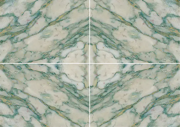 رخام فيردي شاسان الفرنسي عروق متتابعة