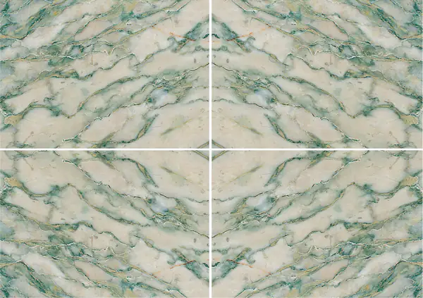 رخام فيردي شاسان الفرنسي عروق غير متطابقة