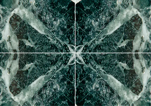 رخام فيردي إيسوني الإيطالي عروق متتابعة