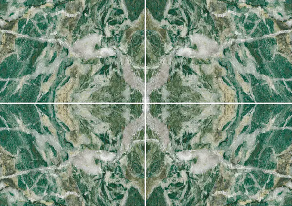 رخام كندي أخضر مالاكيت عروق غير متطابقة