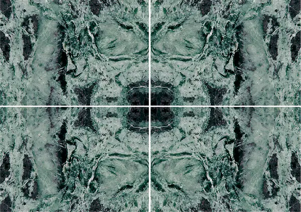 رخام فيردي باتريشيا الإيطالي عروق غير متطابقة