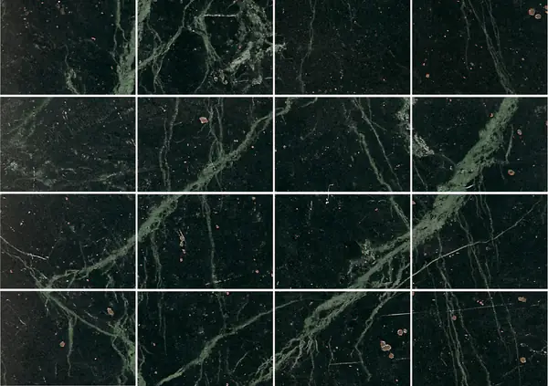 رخام إيطالي فيردي راميجياتو مطابقة كتاب مزدوج مفتوح