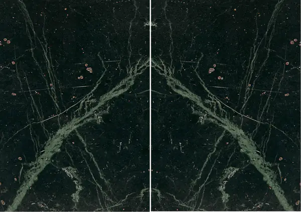 رخام إيطالي فيردي راميجياتو مطابقة ربع كتاب