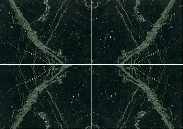 رخام إيطالي فيردي راميجياتو عروق متتابعة