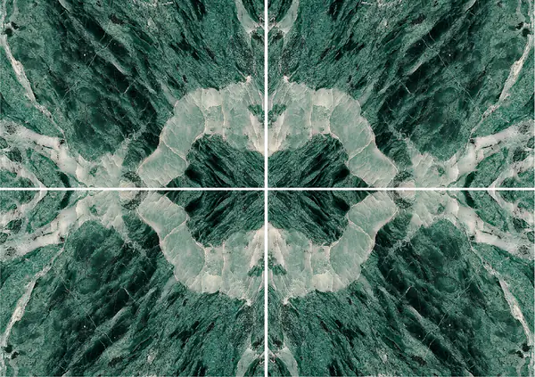 رخام إيطالي فيردي إس. دينيس عروق غير متطابقة