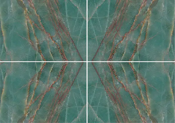 كوارتزيت برازيلي فيردي سمرالدو عروق غير متطابقة