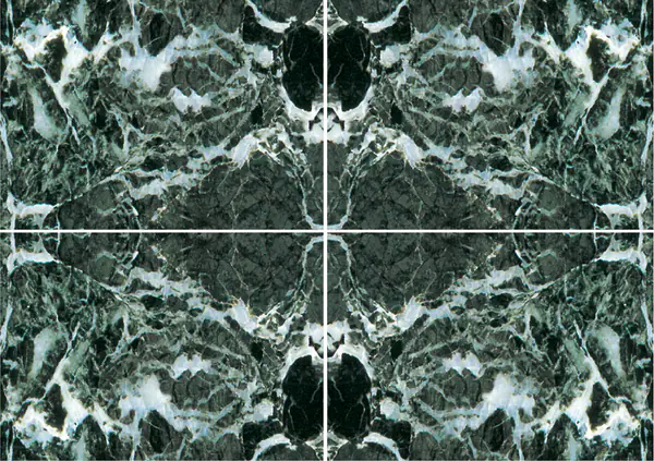 رخام فيردي تينوس اليوناني عروق غير متطابقة