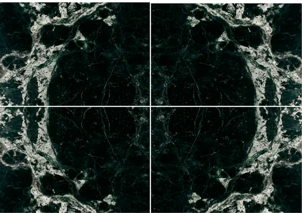 رخام فيردي فيرمونت الأمريكي عروق متتابعة