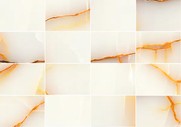 العقيق الأبيض والذهبي الباكستاني مطابقة كتاب مفتوح