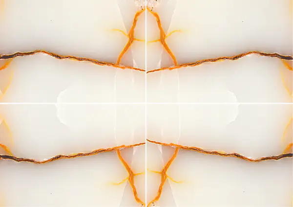 العقيق الأبيض والذهبي الباكستاني عروق متتابعة