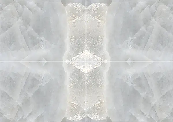 العقيق الأبيض اليشم الصيني عروق غير متطابقة