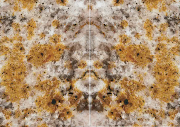 جرانيت المطر الأصفر البرازيلي مطابقة ربع كتاب