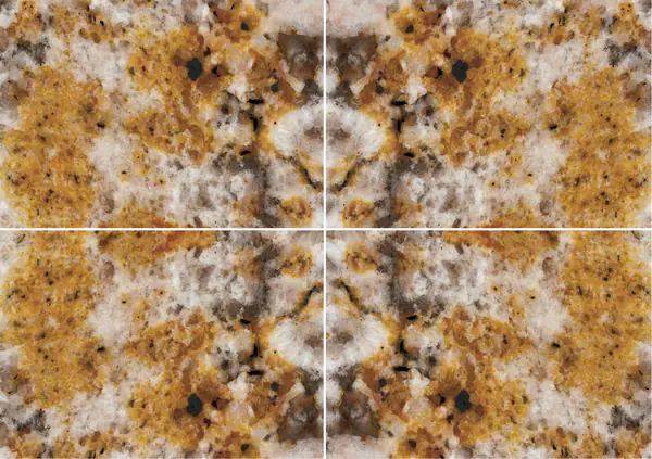 جرانيت المطر الأصفر البرازيلي عروق متتابعة