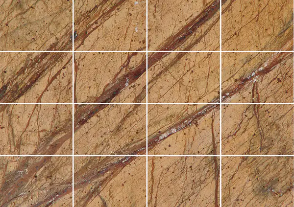 رخام الجذر الأصفر الهندي مطابقة ربع كتاب