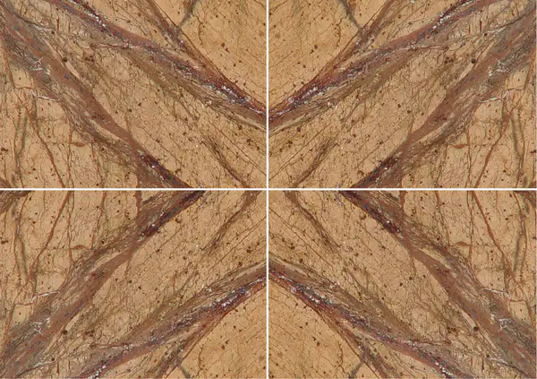 رخام الجذر الأصفر الهندي عروق متتابعة