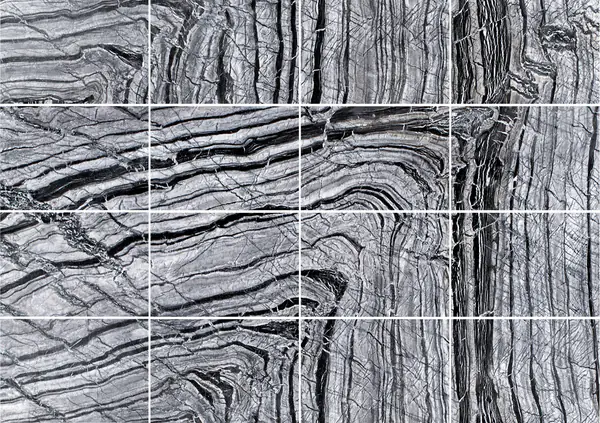 رخام باكستاني أسود مخطط كالحمار الوحشي مطابقة كتاب مزدوج مفتوح