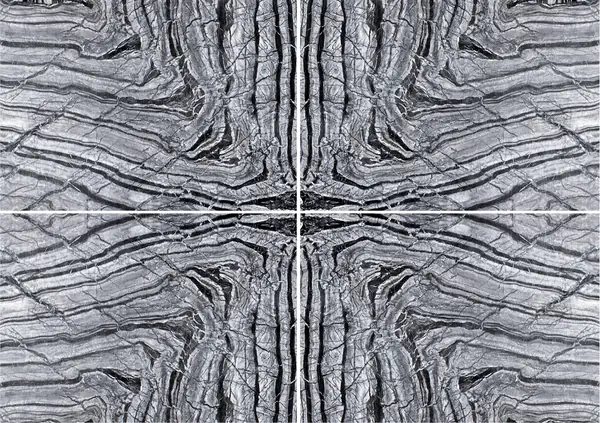 رخام باكستاني أسود مخطط كالحمار الوحشي عروق غير متطابقة